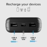 20,000 mAh Solar Power Bank with Quick Charge