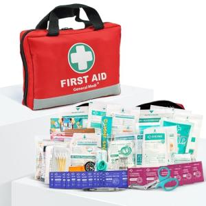 First Aid Kit with 309 Pieces and Reflective Bag