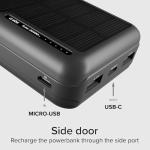 20,000 mAh Solar Power Bank with Quick Charge