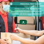 Compact First Aid Kit for Home, Car, and Work