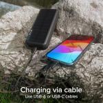20,000 mAh Solar Power Bank with Quick Charge