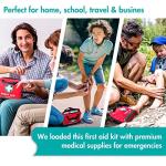 First Aid Kit with 309 Pieces and Reflective Bag