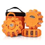 3 Pack LED Road Flares Emergency Light Kit