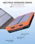 25000mAh Solar Power Bank with Dual USB