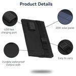 20W Foldable USB Solar Panel Charger for Travel