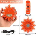 LED Road Flare Set - USB Rechargeable Warning Lights