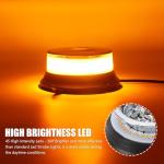 Amber LED Strobe Beacon Light with Magnet