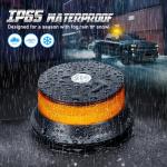 Amber LED Strobe Beacon Light with Magnet