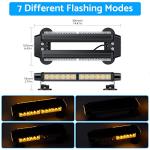 eSynic Waterproof LED Flashing Beacon Light Bar