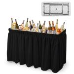 Portable Folding Ice Cooler and Table for Events