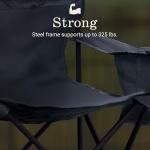 Coleman Portable Camping Chair with Cooler & Pockets