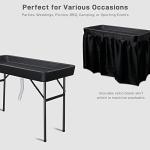 Portable Folding Ice Cooler and Table for Events