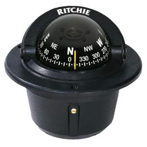Ritchie Flush Mount Black Compass (F-50)