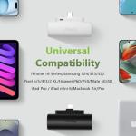 Mini Portable Charger 2-Pack with USB-C Output