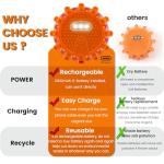 USB-C Rechargeable LED Road Flares for Car Safety