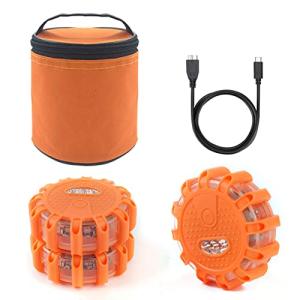 USB Rechargeable LED Road Flares for Safety