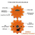 USB Rechargeable LED Road Flares for Safety
