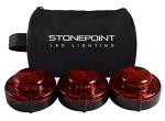 StonePoint Emergency LED Road Flares - Set of 3