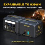 VTOMAN 939Wh Portable Power Station Bundle with Solar