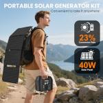 SinKeu 96Wh Solar Generator with 40W Panel