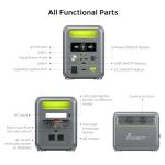 FOSSIBOT F1200 Portable Power Station for Off-Grid