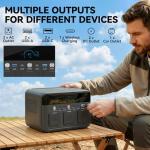 HOMCOM 600W Portable Power Station for Off-Grid