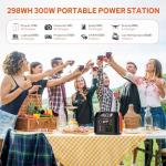 296Wh Power Station with 60W Solar Panel