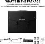 120W Foldable Solar Charger Kit for Generators