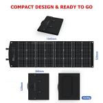 120W Foldable Solar Charger Kit for Generators