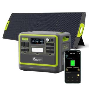 FOSSIBOT F2400 Portable Power Station & Solar Kit