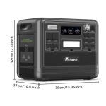 FOSSiBOT F2400 Portable Power Station with Solar Panel