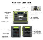 FOSSIBOT F2400 Portable Power Station & Solar Kit