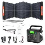 SWAREY 222Wh Portable Power Station with Solar Panel