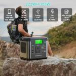 SWAREY 222Wh Portable Power Station with Solar Panel