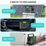 SWAREY 222Wh Portable Power Station with Solar Panel