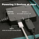 SWAREY 222Wh Portable Power Station with Solar Panel