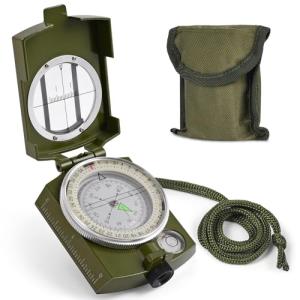 Pocket-Sized Water-Resistant Survival Hiking Compass