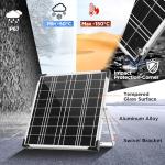20W 12V Solar Panel Kit with MPPT Charger