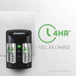 Energizer Pro Charger with 4 AA NiMH Batteries