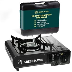 GREEN HAVEN Portable Camping Gas Stove with Case