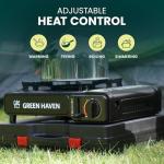 GREEN HAVEN Portable Camping Gas Stove with Case