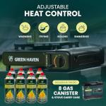 Green Haven Portable Camping Stove with Carry Case