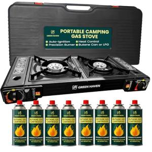 Green Haven Double Burner Portable Camping Stove