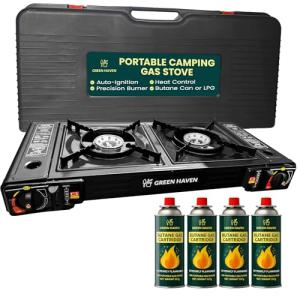 Green Haven Dual Burner Camping Stove