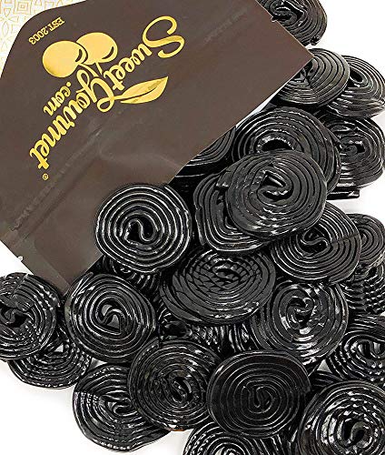 Italian Black Licorice Wheels - 1 Pound Bag