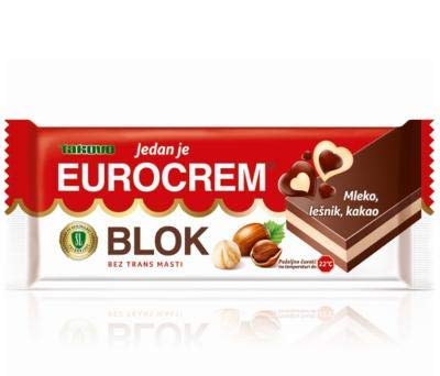 Eurocrem Block Chocolate 100g - 6 Pack