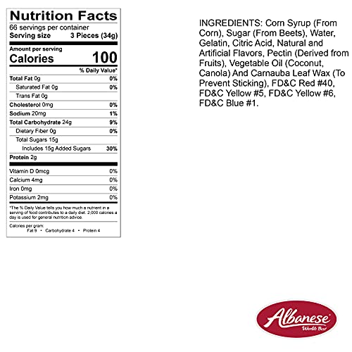 Large Bulk Bags of Assorted Fruit Gummy Worms