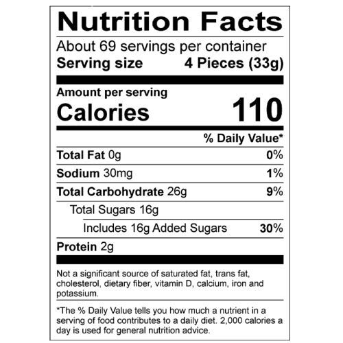 Trolli Peachie O's Sour Gummy Rings - 80 Oz