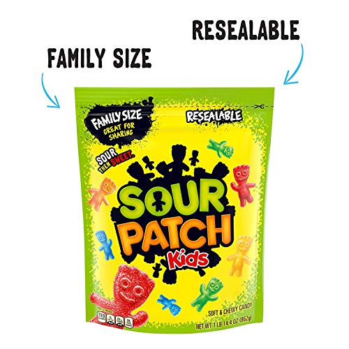 SOUR PATCH KIDS Family Size Soft Candy 1.14 lb