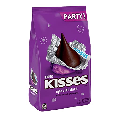 HERSHEY'S KISSES SPECIAL DARK Chocolate Candy, 32.1 oz